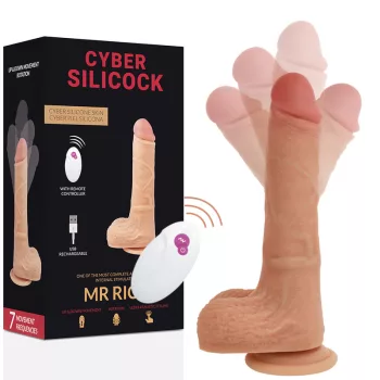   CYBER SILICOCK – távirányítós realisztikus férfi vibrátor