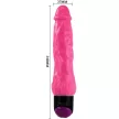BAILE - SZÍNES SZEX REALISZTIKUS VIBRÁTOR RÓZSASZÍN 24 CM - 2