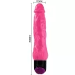 SZÍNES SZEX REALISZTIKUS VIBRÁTOR LILA 24 CM - 4