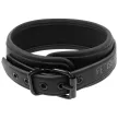 Fetish Submissive BDSM Collar with Leash Neoprene Lining Black