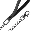 Fetish Submissive BDSM Collar with Leash Neoprene Lining Black