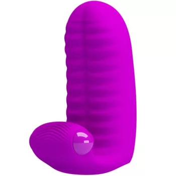 Pretty Love Thimble Vibrator Textured Silicone Lilac