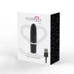 Moressa vibrator cu 6 moduri și intensități, USB reîncărcabil, 9 cm negru