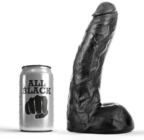 ALL BLACK – 22 cm-es prémium dildó