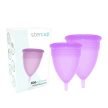 STERCUP - FDA SZILIKON MENSTRUÁCIÓS KEHELY CSOMAG S + L LILA MÉRET - 2