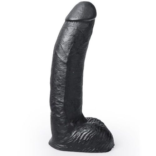 HUNG SYSTEM - REALISZTIKUS VIBRÁTOR FEKETE SZÍNŰ GEORGE 22 CM