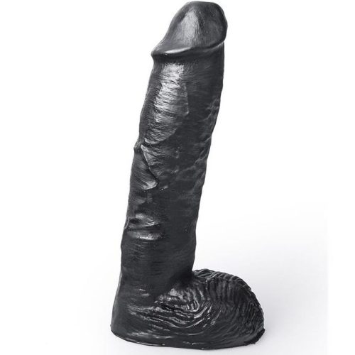 HUNG SYSTEM - élethű fekete dildó, 24 cm