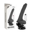 BASECOCK - REALISZTIKUS VIBRÁTOR TÁVIRÁNYÍTÓ FEKETE 19 CM - 2