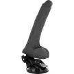 BASECOCK - REALISZTIKUS VIBRÁTOR TÁVIRÁNYÍTÓ FEKETE 19 CM - 4