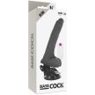 BASECOCK - REALISZTIKUS VIBRÁTOR TÁVIRÁNYÍTÓ FEKETE 19 CM - 5