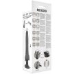 BASECOCK - REALISZTIKUS VIBRÁTOR TÁVIRÁNYÍTÓ FEKETE 19 CM - 6