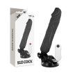 BASECOCK - REALISZTIKUS VIBRÁTOR TÁVIRÁNYÍTÓ FEKETE 20 CM - 2