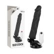 BASECOCK - REALISZTIKUS VIBRÁTOR TÁVIRÁNYÍTÓVAL FEKETE 21 CM - 2