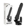 BASECOCK - REALISZTIKUS VIBRÁTOR TÁVIRÁNYÍTÓ FEKETE 19,5 CM - 2