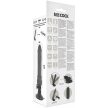 BASECOCK - REALISZTIKUS VIBRÁTOR TÁVIRÁNYÍTÓ FEKETE 19,5 CM - 6