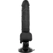BASECOCK - REALISZTIKUS VIBRÁTOR TÁVIRÁNYÍTÓ FEKETE 18,5 CM - 4