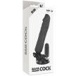 BASECOCK - REALISZTIKUS VIBRÁTOR TÁVIRÁNYÍTÓ FEKETE 20 CM - 5