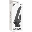 BASECOCK - REALISZTIKUS FEKETE TÁVIRÁNYÍTÓS VIBRÁTOR HERÉKKEL 20 CM - 5