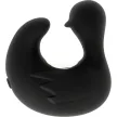 Black&Silver Vibrator degetar siliconic reîncărcabil 8 moduri negru argintiu