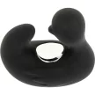Black&Silver Vibrator degetar siliconic reîncărcabil 8 moduri negru argintiu