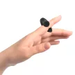Black&Silver Vibrator degetar siliconic reîncărcabil 8 moduri negru argintiu