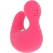 Happy Loky Stimulator deget silicon 8 moduri 3 intensități roz rechargeable