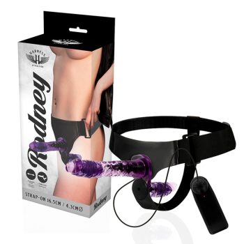   Harness Attraction Rodney – dupla penetráló vibrátor 18 cm