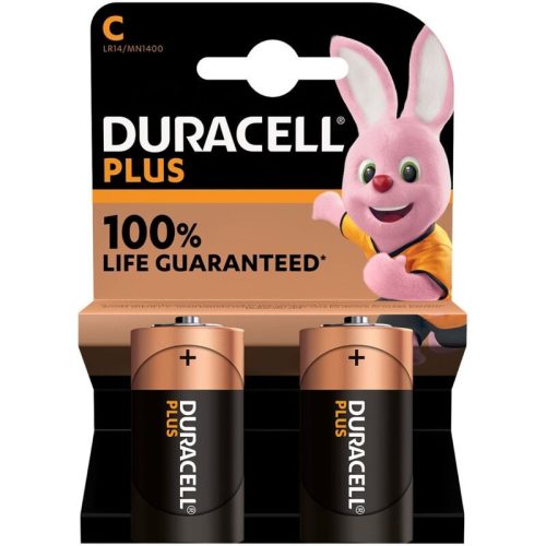 DURACELL - PLUS POWER AKKUMULÁTOR ALCALINA C LR14 2 DB