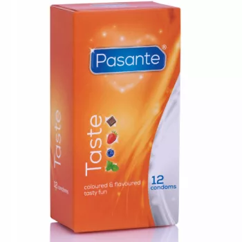   Pasante Prezervative aromate 12 buc mixed flavors 190 mm lungime 53 mm latime