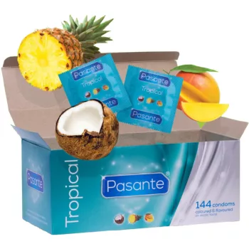   Pasante Prezervative tropicale aromate 144 buc 190 mm multicolor