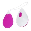 Ohmama Vibrating Egg Textured 10 Modes USB Rechargeable Purple White