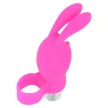 Ohmama Vibrating Thimble Rabbit Silicone 9.8 cm Water Resistant