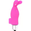 Ohmama Vibrating Thimble Rabbit Silicone 9.8 cm Water Resistant