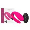 Intense Vibrator cu dublă stimulare 10 moduri telecomandă roz