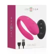 Intense Vibrator cu dublă stimulare 10 moduri telecomandă roz