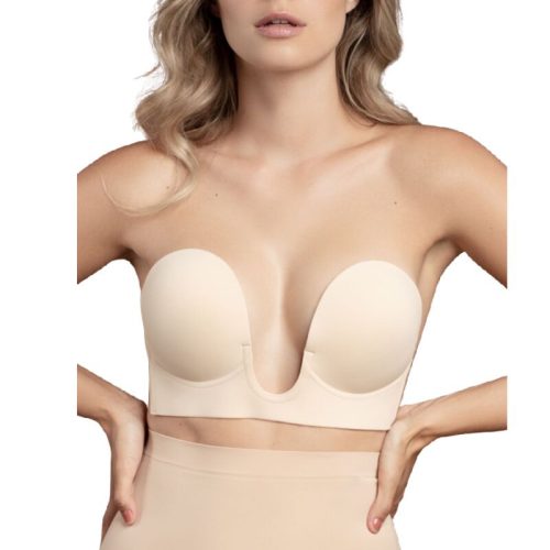 BYE-BRA - vállpánt nélküli alakformáló melltartó D kosár