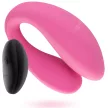 Moressa Vibrator dublu cu telecomandă 10 moduri încărcare USB silicon 85 mm