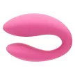 Moressa Vibrator dublu cu telecomandă 10 moduri încărcare USB silicon 85 mm