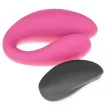 Moressa Vibrator dublu cu telecomandă 10 moduri încărcare USB silicon 85 mm