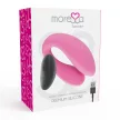 Moressa Vibrator dublu cu telecomandă 10 moduri încărcare USB silicon 85 mm