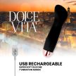 DOLCE VITA - ÚJRATÖLTHETŐ VIBRÁTOR ONE FEKETE 7 SEBESSÉGES - 5