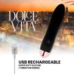 DOLCE VITA - ÚJRATÖLTHETŐ VIBRÁTOR NÉGY FEKETE 7 SEBESSÉGGEL - 4