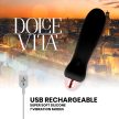 DOLCE VITA - ÚJRATÖLTHETŐ VIBRÁTOR ÖT FEKETE 7 SEBESSÉGGEL - 4