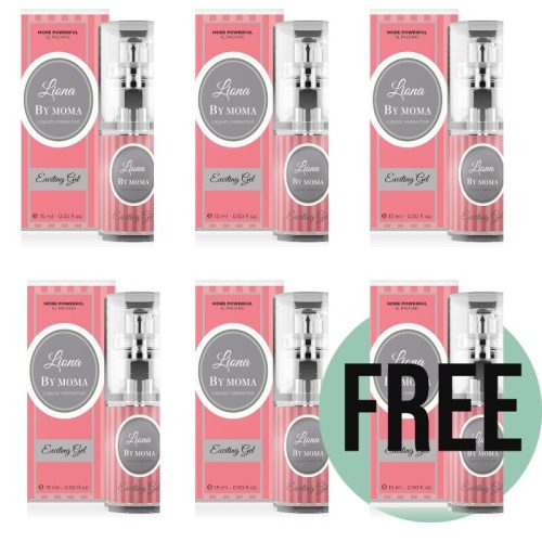 LIONA BY MOMA - FOLYÉKONY VIBRÁTOR IZGATÓ GÉL15 ML 5+1 INGYENES