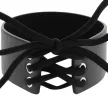 Coquette Chic Vegan Leather Choker BDSM Accessory Black One Size