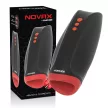 Jamyjob Novax Masturbator Vibrating 10 Modes 6 Suction Modes Waterproof Black