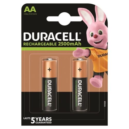 DURACELL - újratölthető akkumulátor HR6 AA 2500mAh 2 egység