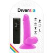DIVERSIA – rugalmas vibráló dildó, 17 cm – prémium élvezet