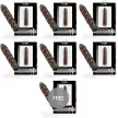 Custom Bullets Rechargeable Vibrating Bullet 10 Modes 6cm Magnetic USB Charging Set 6+1 Free