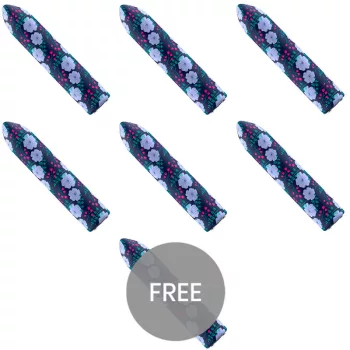   Custom Bullets Vibrating Bullet 10 Modes Rechargeable 6.25 cm Set 6+1 Free